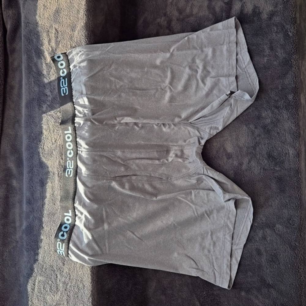 32 Degrees Gray Microfiber Boxer Briefs